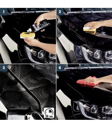 Γυαλιστικό & Κερί με χρώμα μαύρο 250ml