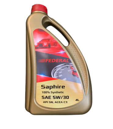 Federal Λιπαντικό κινητήρα Saphire 100% synthetic 5W/30 4L