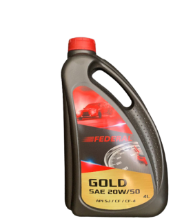 Federal Λιπαντικό κινητήρα Gold 20W/50 4L