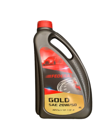 Federal Λιπαντικό κινητήρα Gold 20W/50 4L