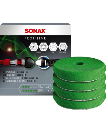 Sonax Profiline Σφουγγάρι (σετ 4) Γυαλίσματος πράσινο 3-6 κωνικό 85mm